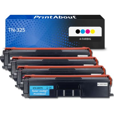 Toner kompatibel mit Brother TN-325 - 4-farbig - Hohe Kapazität - Multipack