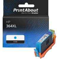 Druckerpatrone kompatibel mit HP 364XL (CB323EE) - Cyan - Hohe Kapazität