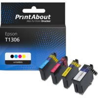 Druckerpatrone kompatibel mit Epson T1306 - 4-farbig - Hohe Kapazität - Multipack