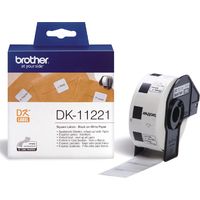 Brother DK-11221 - (23 mm x 23 mm) - Schwarz auf weiß - Etikett