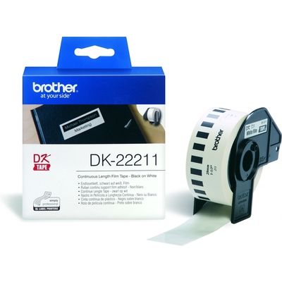 Brother DK-22211 - (29  mm) - Schwarz auf weiß - Etikett