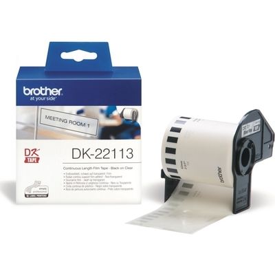 Brother DK-22113 - (62  mm) - Schwarz auf transparent - Etikett