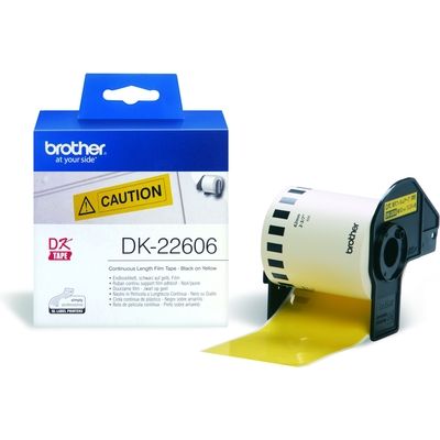 Brother DK-22606 - (62  mm) - Schwarz auf gelb - Etikett