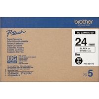 Brother HG-251v5 - (24 mm) - Schwarz auf weiß - Tape