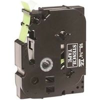 Brother STe-141 - (18 mm) - Schwarz auf transparent - Tape
