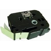 Brother STe-151 - (24 mm) - Schwarz auf transparent - Tape