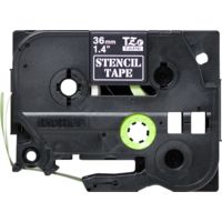 Brother STe-161 - (36 mm) - Schwarz auf transparent - Tape