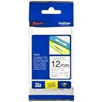 Brother TZe-M31 - (12 mm) - Schwarz auf transparent - Tape