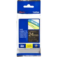 Brother TZe-354 - (24 mm) - Gold auf schwarz - Tape