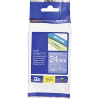Brother TZe-555 - (24 mm) - Weiß auf blau - Tape