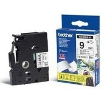 Brother TZe-FX221 - (9 mm) - Schwarz auf weiß - Tape