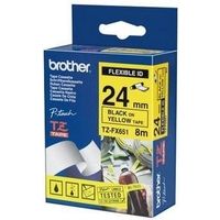 Brother TZe-FX651 - (24 mm) - Schwarz auf gelb - Tape