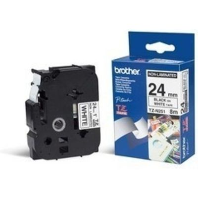 Brother TZe-N251 - (24 mm) - Schwarz auf weiß - Tape