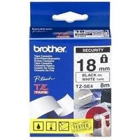 Brother TZe-SE4 - (18 mm) - Schwarz auf weiß - Tape