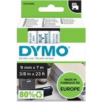Dymo 40914 (S0720690) - (9 mm) - Blau auf weiß - Tape