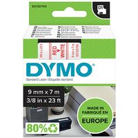 Dymo 40915 (S0720700) - (9 mm) - Rot auf weiß - Tape