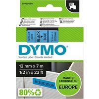 Dymo 45016 (S0720560) - (12 mm) - Schwarz auf blau - Tape