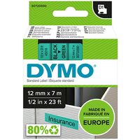 Dymo 45019 (S0720590) - (12 mm) - Schwarz auf grün - Tape