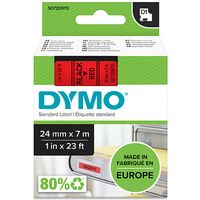 Dymo 53717 (S0720970) - (24 mm) - Schwarz auf rot - Tape