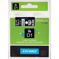 Dymo 53721 (S0721010) - (24 mm) - Weiß auf schwarz - Tape