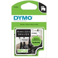 Dymo 16958 (S0718050) - (19 mm) - Schwarz auf weiß - Tape