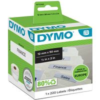 Dymo 99017 (S0722460) - (12 mm x 50 mm) - Schwarz auf weiß - Etikett