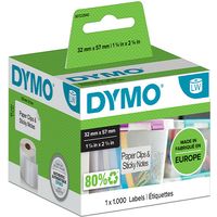 Dymo 11354 (S0722540) - (57 mm x 32 mm) - Schwarz auf weiß - Etikett