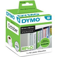 Dymo 99019 (S0722480) - (59 mm x 190 mm) - Schwarz auf weiß - Etikett