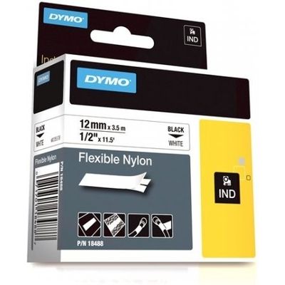 Dymo 18488 (S0718100) - (12 mm) - Schwarz auf weiß - Tape