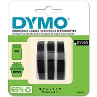 Dymo S0847730 - (9 mm) - Weiß auf schwarz - Tape