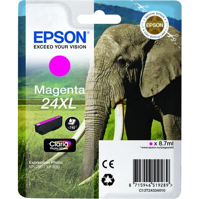 Epson 24XL (C13T24334012) - Magenta - Druckerpatrone - Hohe Kapazität