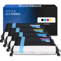 Toner kompatibel mit Samsung CLT-K5082L (SU188A) - 4-farbig - Hohe Kapazität - Multipack