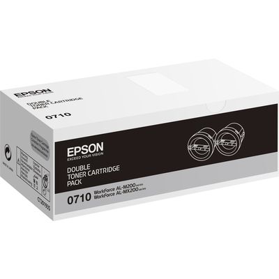 Epson S050710 Toner - 2x Schwarz - Multipack