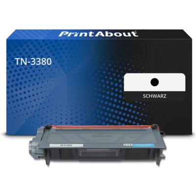 Toner kompatibel mit Brother TN-3380 - Schwarz - Hohe Kapazität