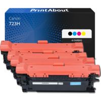 Toner kompatibel mit Canon 723H - 4-farbig - Hohe Kapazität - Multipack