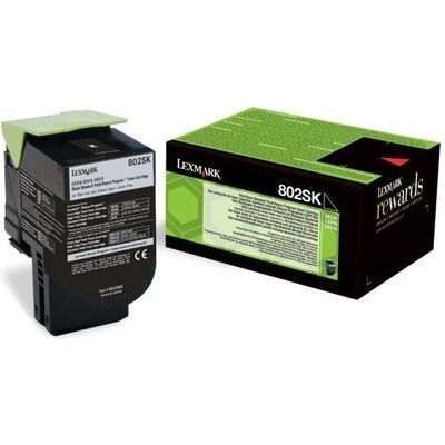 Lexmark 80C2SK0 (802SK) - Schwarz - Toner