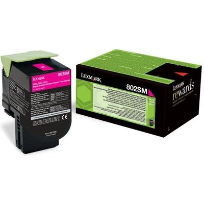 Lexmark 80C2SM0 (802SM) - Magenta - Toner