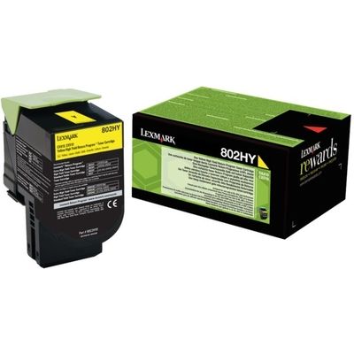 Lexmark 80C2HY0 (802HY) - Gelb - Toner - Hohe Kapazität