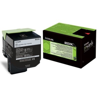 Lexmark 80C2XK0 (802XK) - Schwarz - Toner - Extra hohe Kapazität
