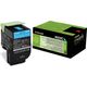 Lexmark 80C2XC0 (802XC) - Cyan - Toner - Extra hohe Kapazität