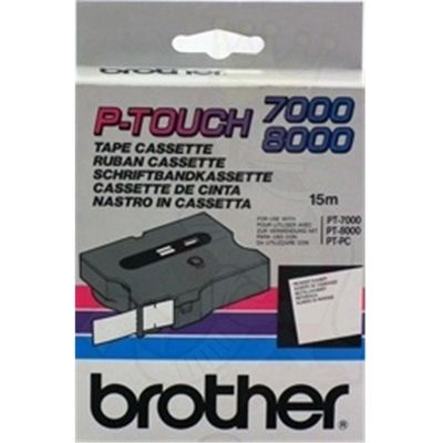 Brother TX-242 - (18 mm) - Rot auf weiß - Tape