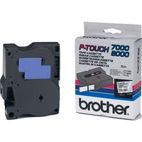 Brother TX-141 - (18 mm) - Schwarz auf transparent - Tape
