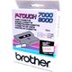 Brother TX-132 - (12 mm) - Rot auf transparent - Tape
