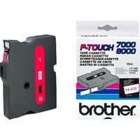 Brother TX-232 - (12 mm) - Rot auf weiß - Tape