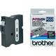 Brother TX-355 - (24 mm) - Schwarz auf weiß - Tape