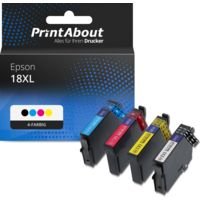 Druckerpatrone kompatibel mit Epson 18XL (T1816) - 4 Farben - Hoher Kapazität - Multipack