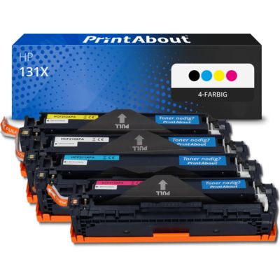 Toner kompatibel mit HP 131X (CF210X) - 4-farbig - Hohe Kapazität - Multipack