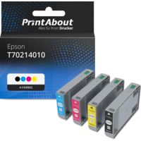 Druckerpatrone kompatibel mit Epson T70214010 - 4-farbig - Multipack