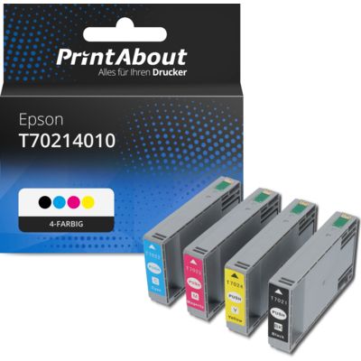 Druckerpatrone kompatibel mit Epson T70214010 - 4-farbig - Multipack