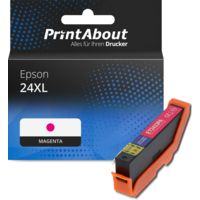 Druckerpatrone kompatibel mit Epson 24XL (C13T24334012) - Magenta - Hohe Kapazität